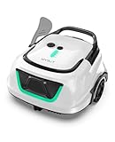 WYBOT A1 Robot Limpiafondos Piscina, Limpiafondos Piscina Automatico con Doble Filtro para Piscinas Elevadas de hasta 100 m² Cuadrados(Verde Blanco Perla)