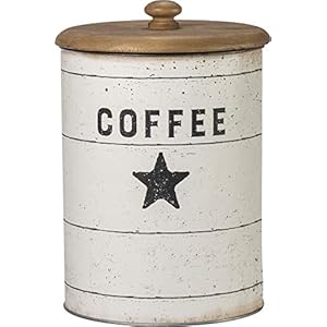 Primitives by Kathy 39060 Farmhouse Tin Canisters, Sugar/Coffee/Flour Primitives by Kathy 39060 Farmhouse Tin Canisters SugarCoffeeFlour