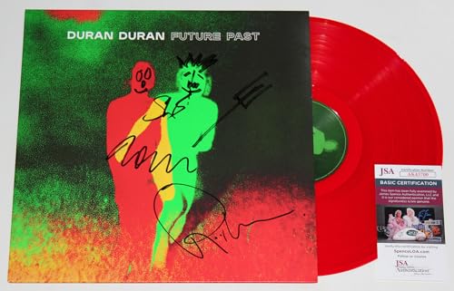 Duran D. Band Signed Future Past Album LP Vinyl Duran Record w/JSA COA