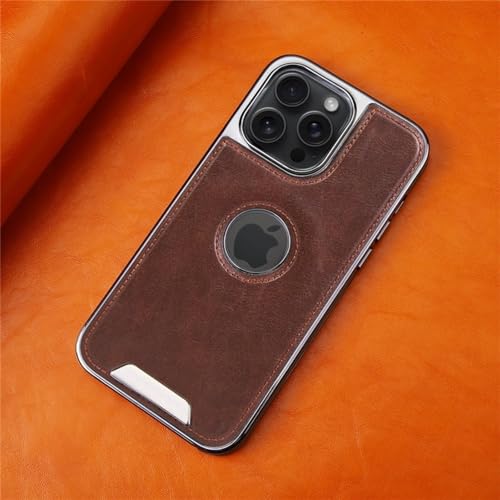 Étui en cuir magnétique ENILSA pour iPhone 12 à 15 Pro Max en réunion