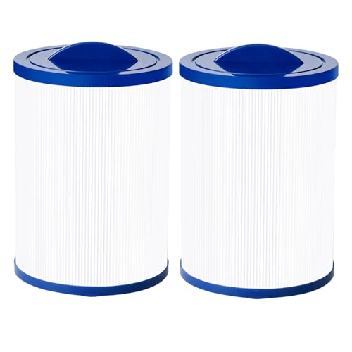 6CH-940 Spa Filter Cartridge Replacement for Unicel Pleatco PWW50P3 Filbur FC-0359 Aber 03FIL1400 Waterway 817-0050 Front Access Skimmer Viking Pool Hot Tub Filter Screw SAE Thread Filter 2-Pack