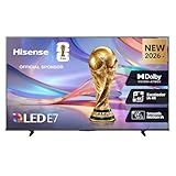Hisense 43E7S - QLED Smart TV 43 Pulgadas, Hi-QLED Color, Dolby Vision.Atmos, Escalador IA 4K, Smooth Motion IA, Modo Juego Plus, Dolby Vision IQ, HDR10+Adaptive