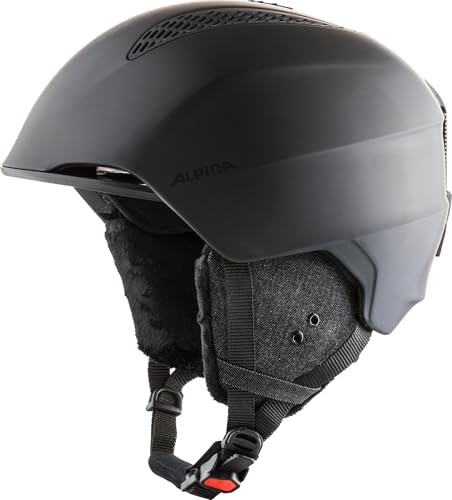 Alpina Unisex, Skihelm, Black Matt, 57-61 cm