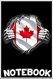 notebook: canada flag canadian blood inside me superhero costume notebook 100 pages 6x9 inch by sui kinle