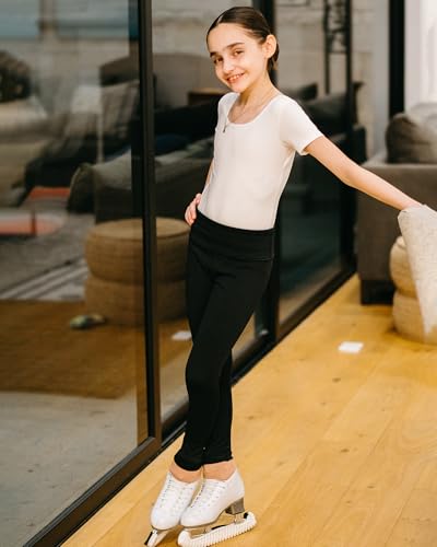 Stelle Girl's Fleece Lined Leggings Youth High Waist Warm Winter Athletic Yoga Pants with Hidden Pocket2