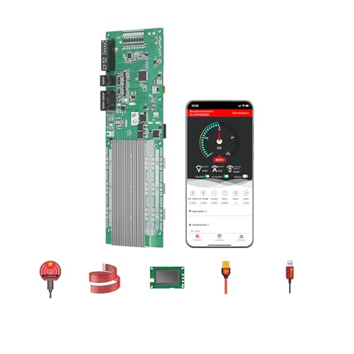 Daly BMS LiFePO4 16S 48V Almacenamiento de energía para el hogar BMS 200A para batería 18650 con Can RS485 LED para Sistema Solar (16S 48V 200A)