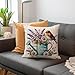 MIGEEN Outdoor Bird Decorative 18x18 Inch Throw Pillowcase, Bird Flower Printed Spring Cushion Patio for Home Couch Sofa Decor