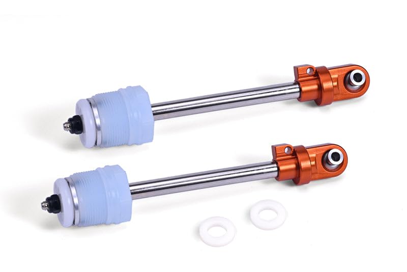 4140 Medium Carbon Steel + Aluminum 7075 Shock Absorber Shaft Core Kit for GPM Optional & Original Traxxas 1:5 X Maxx 6S / X Maxx 8S Shock Absorbers - Orange