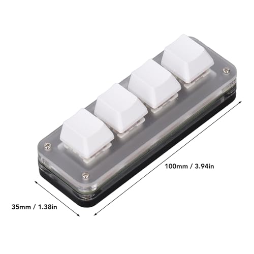 Teclado Mecánico 4 Teclas Prevessel USB-C RGB miniatura 7