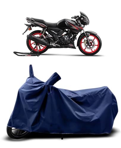 Image of CoverRide Bike Cover Waterproof Heavy Duty - All Weather Dustproof UV Protection Bike Cover for TVS Apache RTR 160 Outdoor Indoor Use with Windproof Buckle