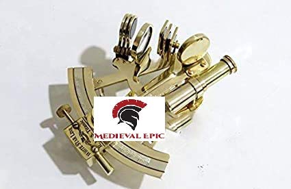 MEDIEVAL EPIC Titanic Memorabilia Brass 5" Sextant-White Star Line-Solid Brass Sextant