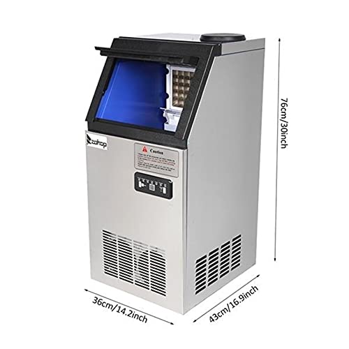 Máquina Comercial para Hacer Hielo 110 lb 24h Acero Inoxidable miniatura 2