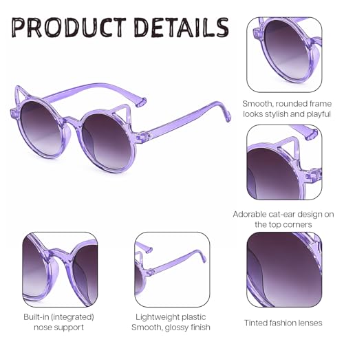 Image of SYGA Kids Goggles, Modern Stylish Eyewears for Boy's and Girls, Triangle Corner Style, Suitable for Age 3-8 Years