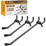 ELEAD 66-Piece 2/4/6 Inch Extra Thick Pegboard Hooks, Heavy Duty Peg Board Organizer Accessories, Peg Board Tool Hangers Fit for 1/4' Pegboard Hanging Tools Garage, Workshop, and Craft Storage