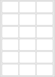 BlackArto Paper Labels Blank Plain Self Adhesive Paper Sticker Labels Size 3x2 cms 300 PCS