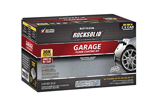 Rust-Oleum RockSolid Polycuramine Garage Floor Coating, 2.5 Car Kit