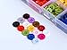 GANSSIA 555pcs 1/2 Inch (12.5mm) Small Size Round 4 Holes Buttons 15 Colors Assorted Resin Button for Sewing Blouse or DIY Crafts Projects Scrapbooking (Each Color 37pcs)
