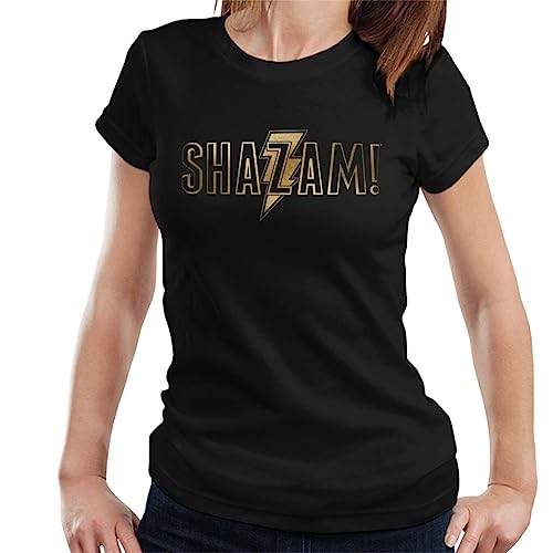 All+Every Shazam Gold Outline Logo Women's T-Shirt