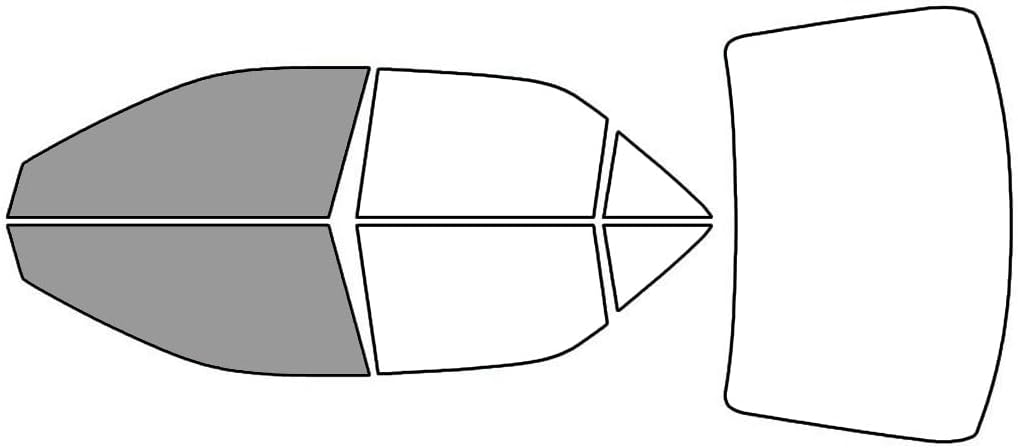 Rvinyl Window Tint Kit Compatible with Toyota Camry 2012-2014 - Black 35% - Single Ply No Bubble Film - Do it Yourself Vehicle Complete Precut Kit