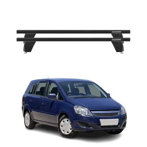 Menabo Dachträger Grundtäger kompatibel mit Opel Zafira B 2005-2008 Pre-FL Aluminium 75kg Schwarz 2tlg Fixpunkte für Fahrradträger, Dachboxen, Skiträger Abschließbar Menabo Dachträger Grundtäger kompatibel mit Opel Zafira B 2005-2008 Pre-FL Aluminium 75kg Schwarz 2tlg Fixpunkte für Fahrradträger, Dachboxen, Skiträger Abschließbar