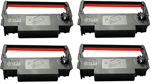 Image of Ep ERC 38 Cartridge Ribbon Compatible for Epson TM-300,TM U210D,TM U220D TM-U220 TM-U220-B (REB & Black 4)
