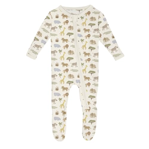 KicKee Baby & Toddler Zip Footie – Ultra-Soft Bamboo...