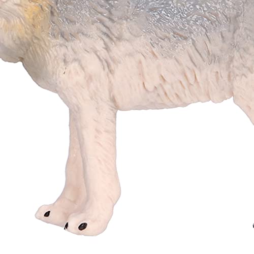 Brinquedo de estatueta de lobo, crianças Brinquedo cognitivo Estatuetas de brinquedo de lobo Simulaç