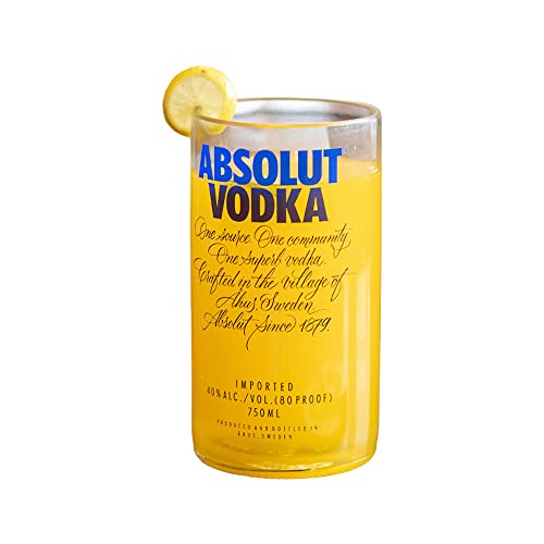 Image of KAVI Absolut Recycled Glasses, Pack of 1pcs, 500ml, 7.62cm Dia, Bar Glass for Drinking Bourbon, Whisky, Scotch, Cocktails
