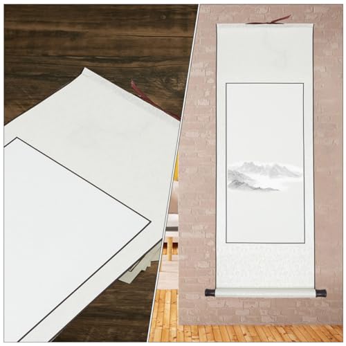 Papel en Blanco para Caligrafía CRAFTHROU Set de 2 Rollos con Caja Elegante 4