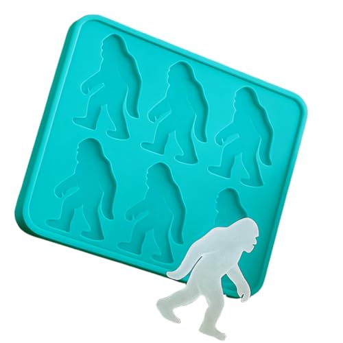 Molde para cubitos de hielo 6 cavidades forma pies grandes miniatura 3