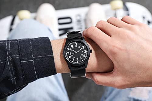 Image of Gosasa Unisex Military Watches Sport Textile Nylon Strap Stylish Men Watch Luminous Fashion Watches Analog Display Quartz Waterproof Casual Wristwatch