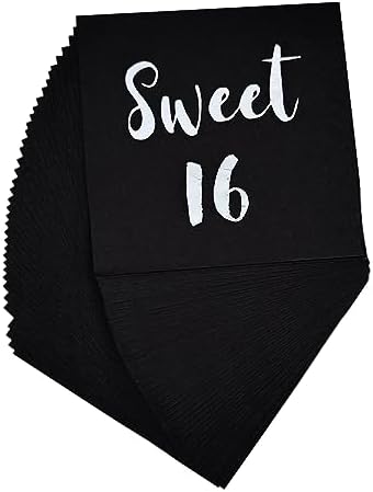 Kole Imports Sweet 16 Birthday Plates - Decorative Party Plates For 16th Birthday Celebrations