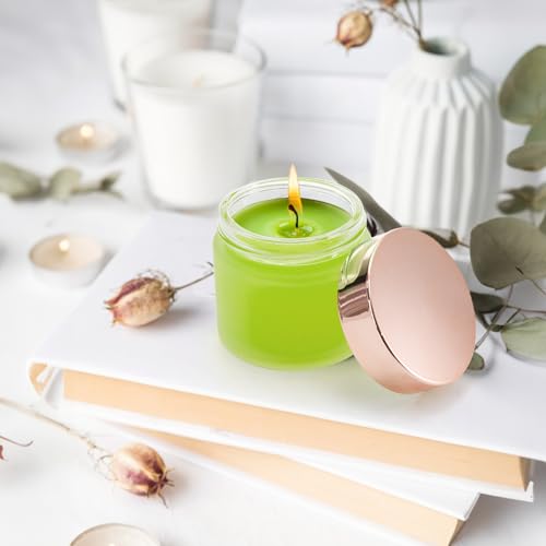 16 Pack 2 OZ Frosted Glass Jars, Empty Sample Cream Jar with Screw Lids & Inner Liners, Reusable Cosmetic Container for Body Scrubs, Lotion, Powder, Ointment, Makeup, Moisturiser, DIY Crafts 6