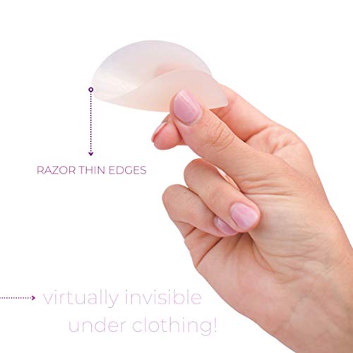 Boob-Eez Headlight Hiders Thin Reusable Silicone Nipple Pasties (Nude) #TOP4