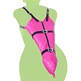 YZPNBW Sm Leder Armfessel Bondage Body Verstellbarer Reißverschluss Stil Handschellen Oberkörper Bondage Fetisch Sexsklavin Paar Sexspielzeug Handschuhe Extrem Die Hände Gefesselt Kleidungsstück BDSM