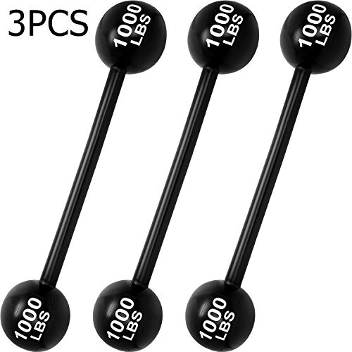 Gejoy Inflatable Dumbbell Inflatable Barbell Inflatable Dumbbell Prop Cosplay Party Decoration Party Photo Props Strongman Costume (3 Pieces)