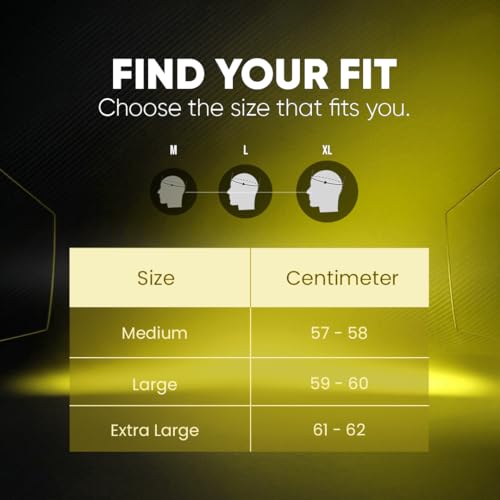 Image of Xtrac Ace ISI Certified Open Face Helmet for Men & Women | Half Face Bike Helmet with Scratch-Resistant Clear Visor | Lightweight ABS Shell | Quick Release Buckle | Yellow - L