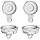 Gray 2pcs Valves+2pcs Diaphragm