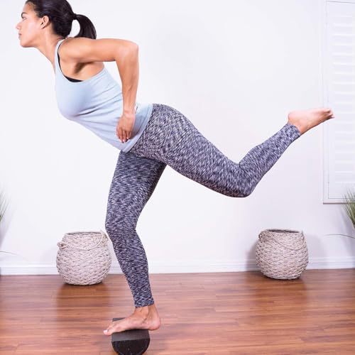 Rodillo de masaje de espuma de doble superficie, rodillo semicircular para yoga y alivio de piernas/espalda, herramienta liviana de recuperación para pilates fitness miniatura 5