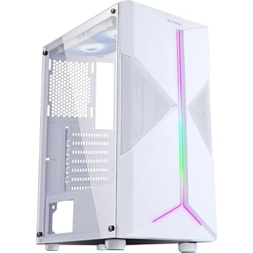 Gabinete Gamer Holt Mid Tower RGB Branco Fortrek