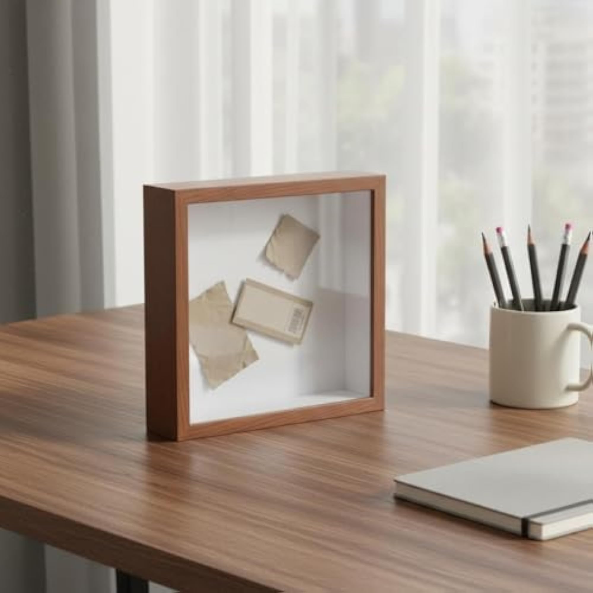 Ticket Display Box Shadow Box Wall Mount Memory Display Case