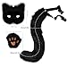 HAOAN Faux Fur Cat Masks Fox Tail and Paw Gloves Set Plush Halloween Parties Cosplay Costume Accessories