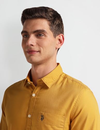 Image of U.S. Polo ASSN. Men's Cotton Slim Fit Shirt