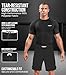 Exxact Sports Pro MMA Shorts, No-Gi BJJ Jiu Jitsu Shorts for Men, Boxing, UFC, Cross Training, Kickboxing & Grappling Shorts (Black, Adult Medium)
