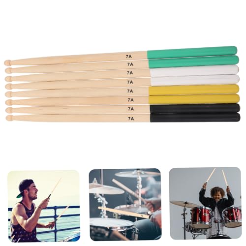 Kit de 4 pares de baquetas de percusión de arce miniatura 5