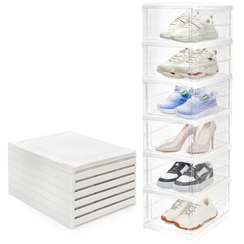 Hedume 6-Pack No-Assembly Shoe Box