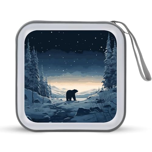 Étui de rangement CD/DVD portable pour la maison et le voyage, organiseur plastique rigide 40 disques