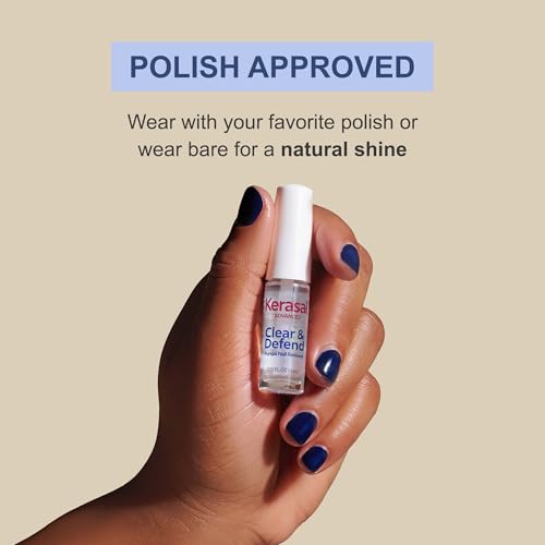 Image of Kerasal Advanced Clear & Defend Nail Renewal, Polish-Compatible Nail Repair with Urea and Spirulina, 0.13 Fl Oz