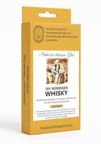 Likör Selber machen | Kräuterschnaps Selber machen | Ansatzmischung 22 Varianten für jeden Geschmack (DIY Gewürz- Whisky)