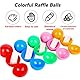 50 Stück Lotterie Kugeln Bälle zum Öffnen Befüllen, 3cm Lotterie Bälle, Plastikkugeln zum Befüllen, BefüLlen Bunt Bingo Kugeln, BefüLlbare Kugeln Ornament Ohne Zahl, LottobäLle für Partygeschenke
